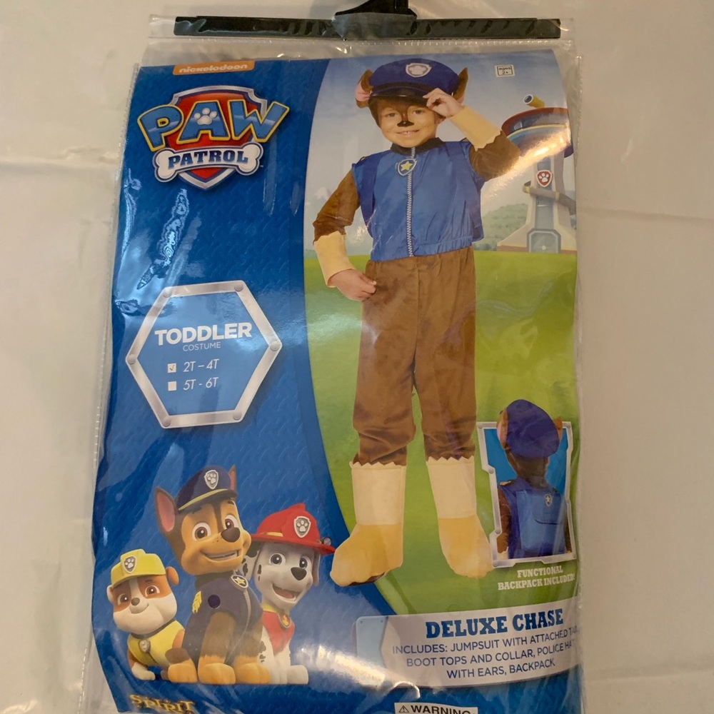 Paw Patrol Chase toddler costume 2T-4T